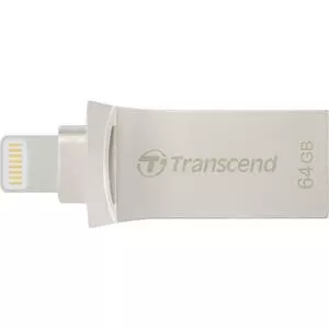 USB флеш накопитель Transcend 64GB JetDrive Go 500 Silver USB 3.1/Lightning (TS64GJDG500S)