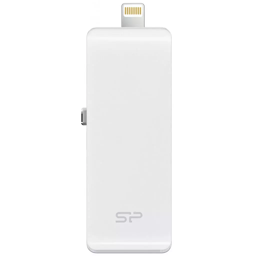 USB флеш накопитель Silicon Power 32GB xDrive Z30 White USB 3.0/Lightning (SP032GBLU3Z30V1W) - 2 USB флеш накопитель Silicon Power 32GB xDrive Z30 White USB 3.0/Lightning (SP032GBLU3Z30V1W) - 2