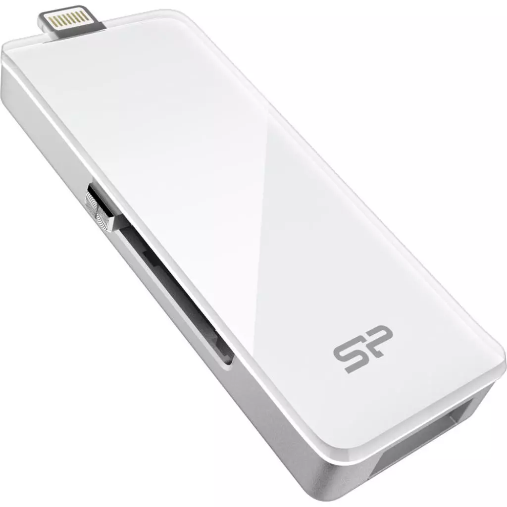 USB флеш накопитель Silicon Power 32GB xDrive Z30 White USB 3.0/Lightning (SP032GBLU3Z30V1W) - 4 USB флеш накопитель Silicon Power 32GB xDrive Z30 White USB 3.0/Lightning (SP032GBLU3Z30V1W) - 4