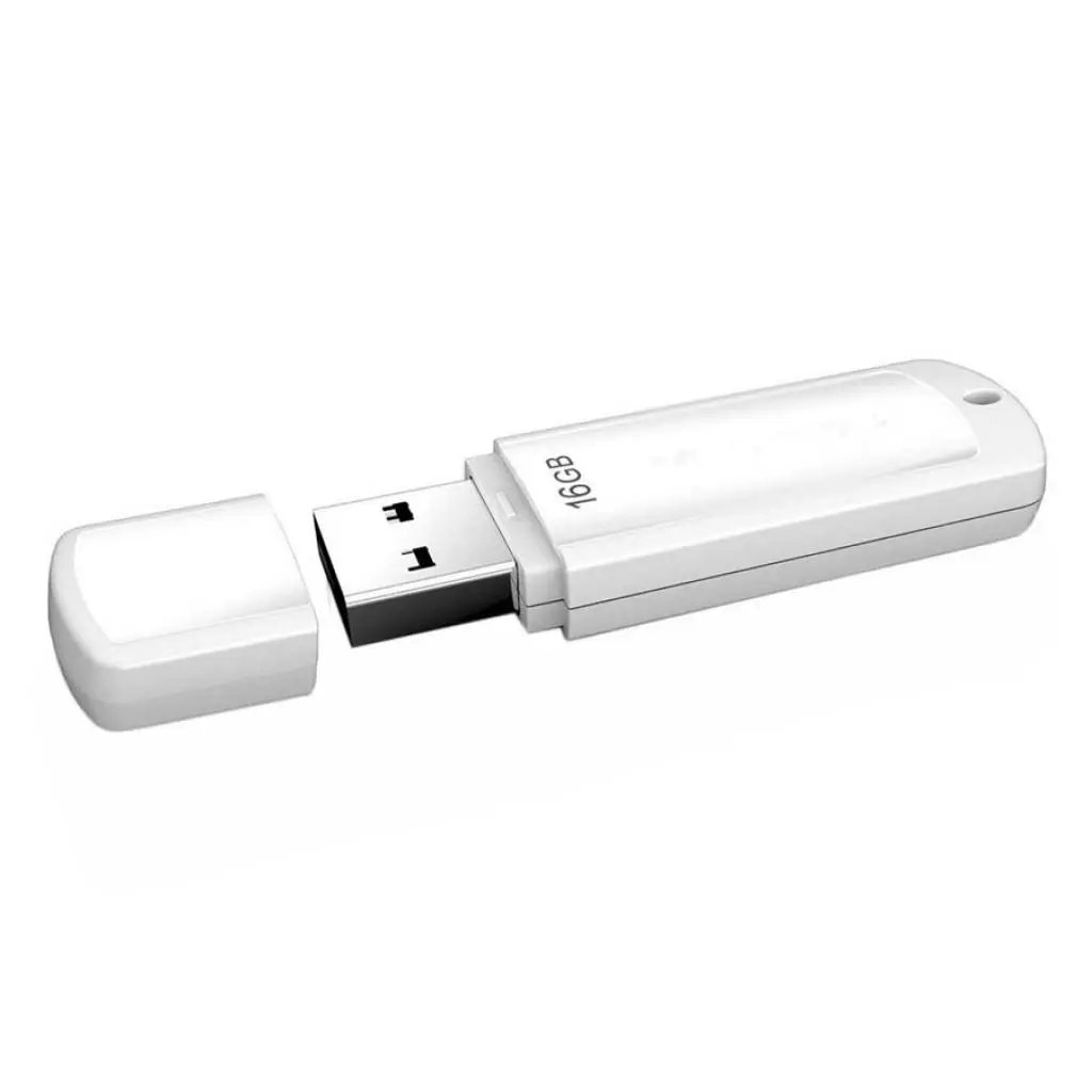 USB флеш накопитель Transcend 16GB JetFlash 370 White NO LOGO USB 2.0 (TS16GJF370-Tray) - 1