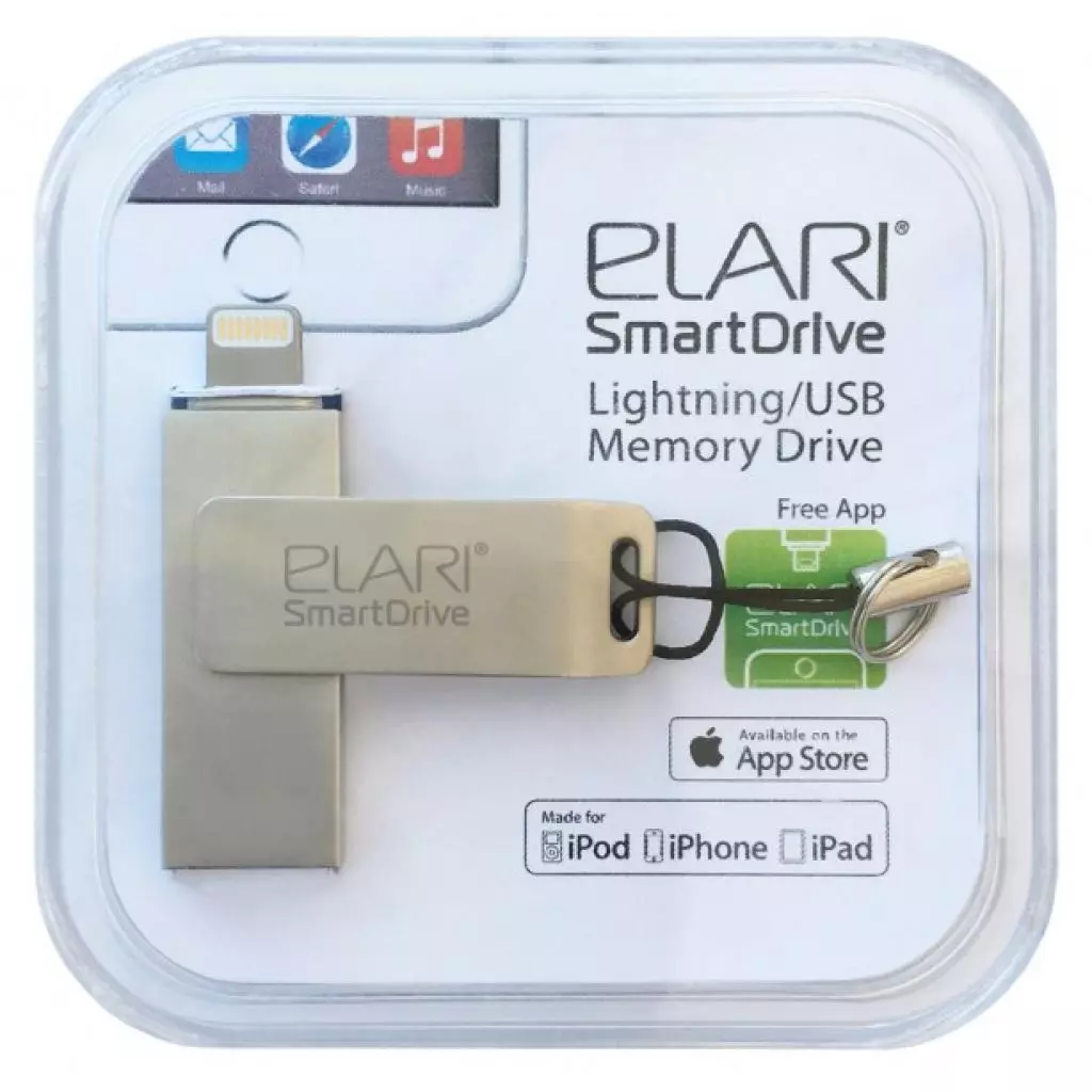 USB флеш накопитель Elari 64GB SmartDrive Silver USB 3.0/Lightning (ELSD64GB) - 2 USB флеш накопитель Elari 64GB SmartDrive Silver USB 3.0/Lightning (ELSD64GB) - 2