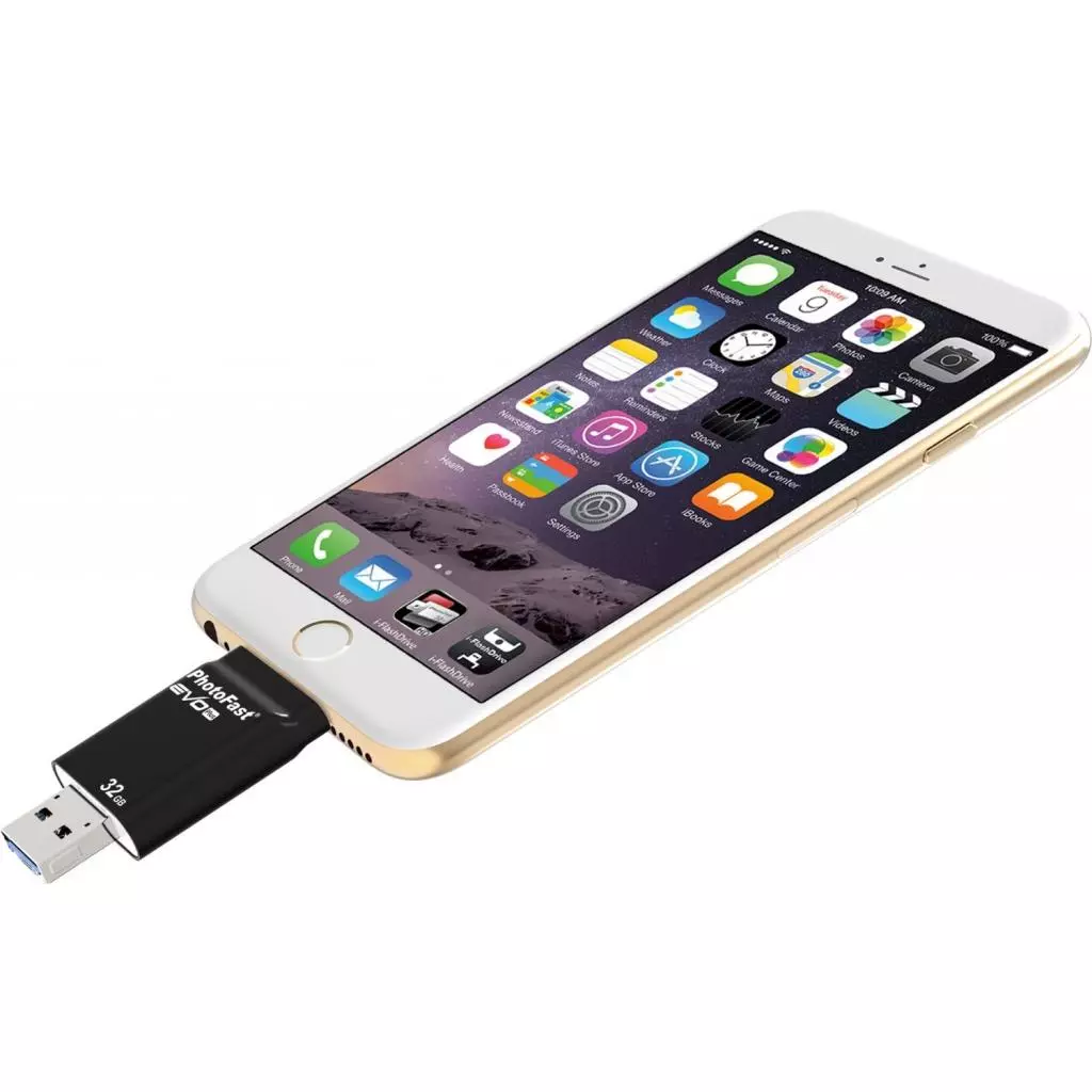 USB флеш накопитель PhotoFast 32GB i-Flashdrive EVO Plus Black USB3.0-microUSB/Lightning (EVOPLUS32GBU3) - 11