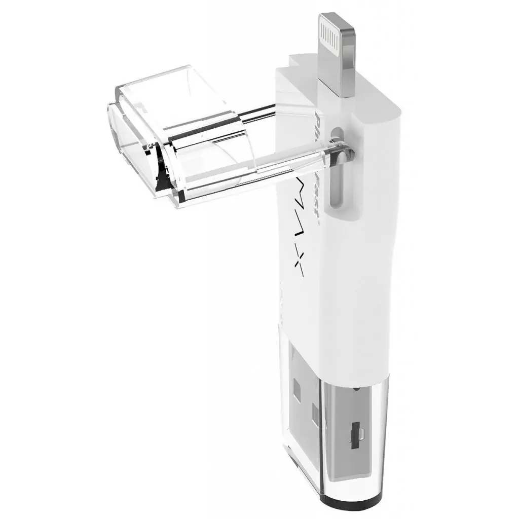 USB флеш накопитель PhotoFast 128GB i-Flashdrive Max Gen2 U3 White USB 3.0 - Lightning (IFDMAXG2128GB) - 2