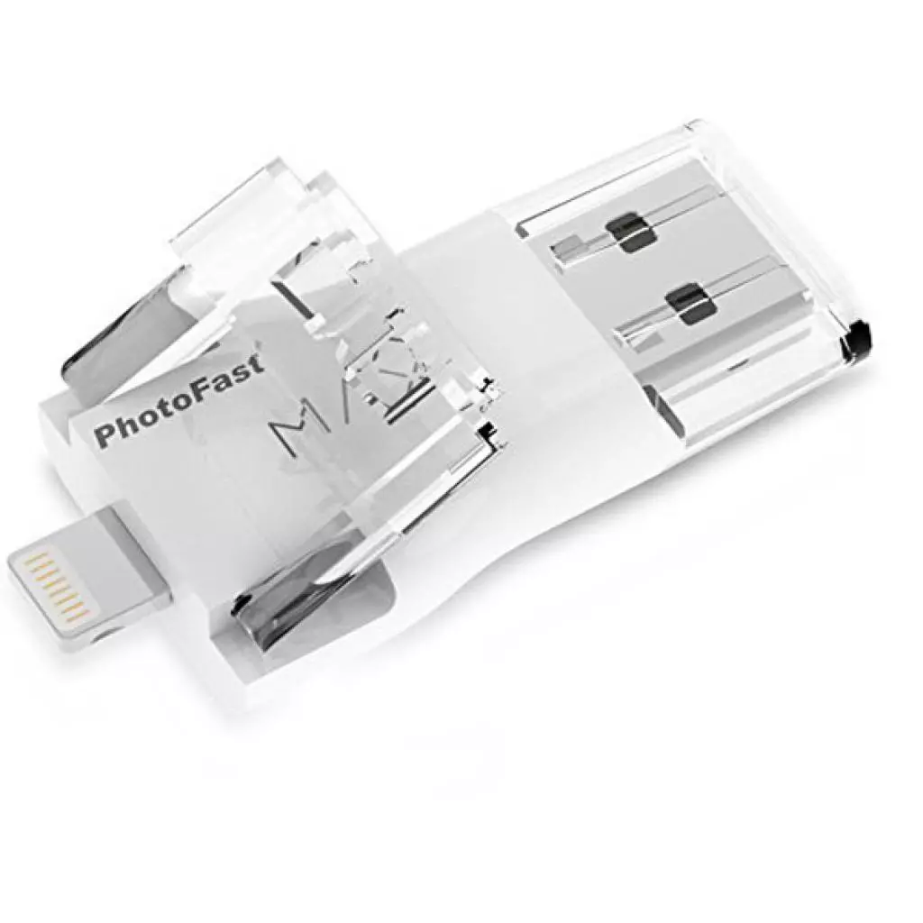 USB флеш накопитель PhotoFast 128GB i-Flashdrive Max Gen2 U3 White USB 3.0 - Lightning (IFDMAXG2128GB) - 4