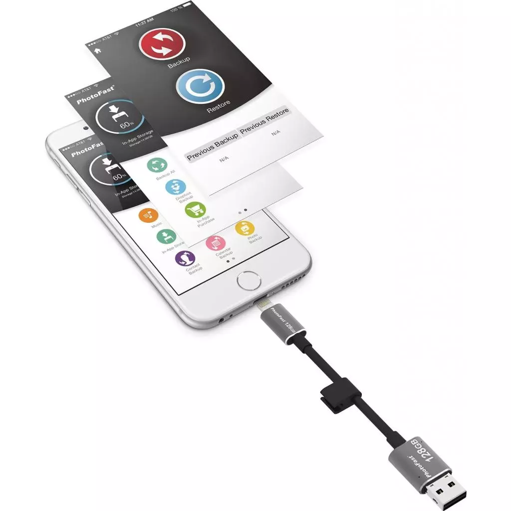 USB флеш накопитель PhotoFast 128GB MemoriesCable Black USB 3.0 - Lightning (CABLEU3-128GB) - 10 USB флеш накопитель PhotoFast 128GB MemoriesCable Black USB 3.0 - Lightning (CABLEU3-128GB) - 10