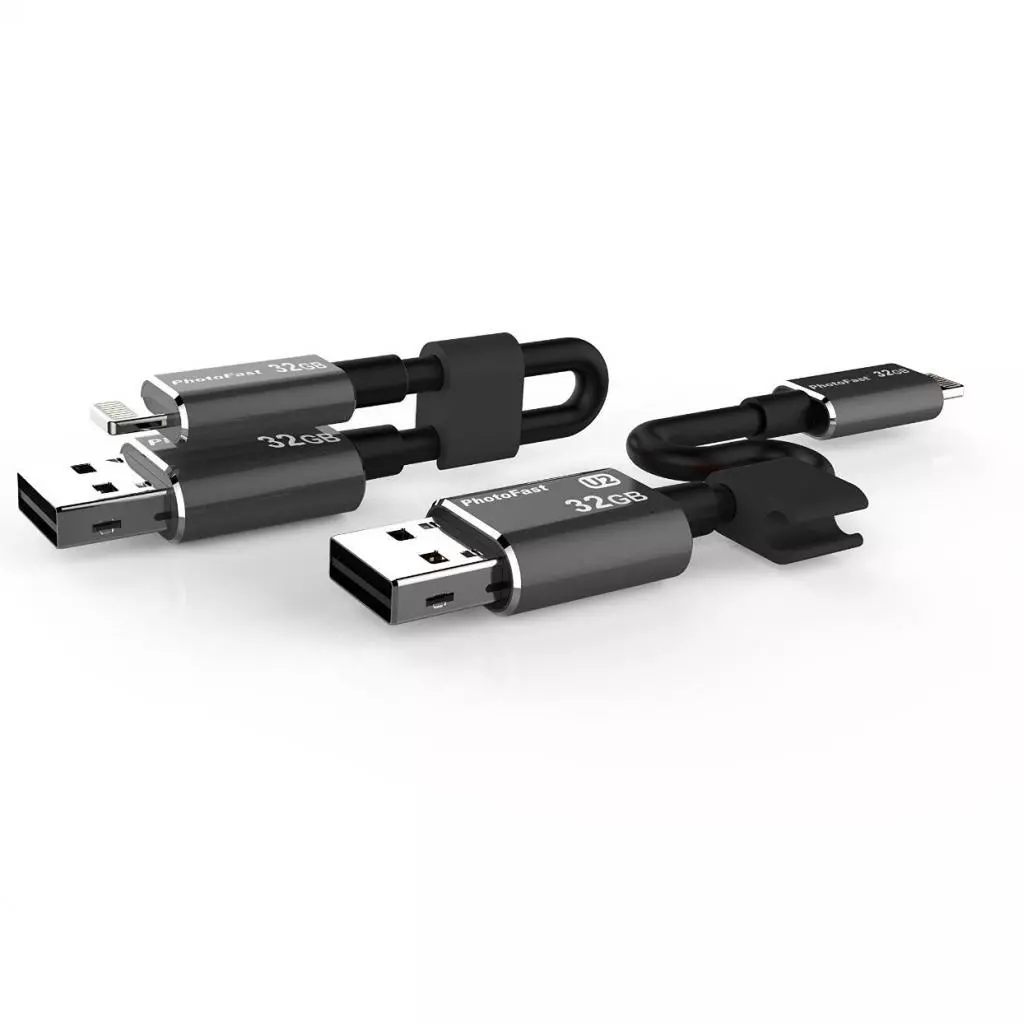 USB флеш накопитель PhotoFast 32GB MemoriesCable Black USB 2.0 - Lightning (CABLEU2-32GB) - 3 USB флеш накопитель PhotoFast 32GB MemoriesCable Black USB 2.0 - Lightning (CABLEU2-32GB) - 3