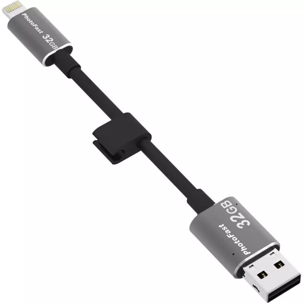 USB флеш накопитель PhotoFast 32GB MemoriesCable Black USB 2.0 - Lightning (CABLEU2-32GB) - 5 USB флеш накопитель PhotoFast 32GB MemoriesCable Black USB 2.0 - Lightning (CABLEU2-32GB) - 5