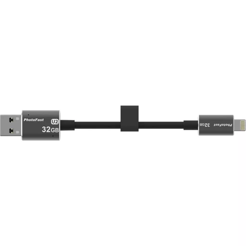 USB флеш накопитель PhotoFast 32GB MemoriesCable Black USB 2.0 - Lightning (CABLEU2-32GB) - 6 USB флеш накопитель PhotoFast 32GB MemoriesCable Black USB 2.0 - Lightning (CABLEU2-32GB) - 6