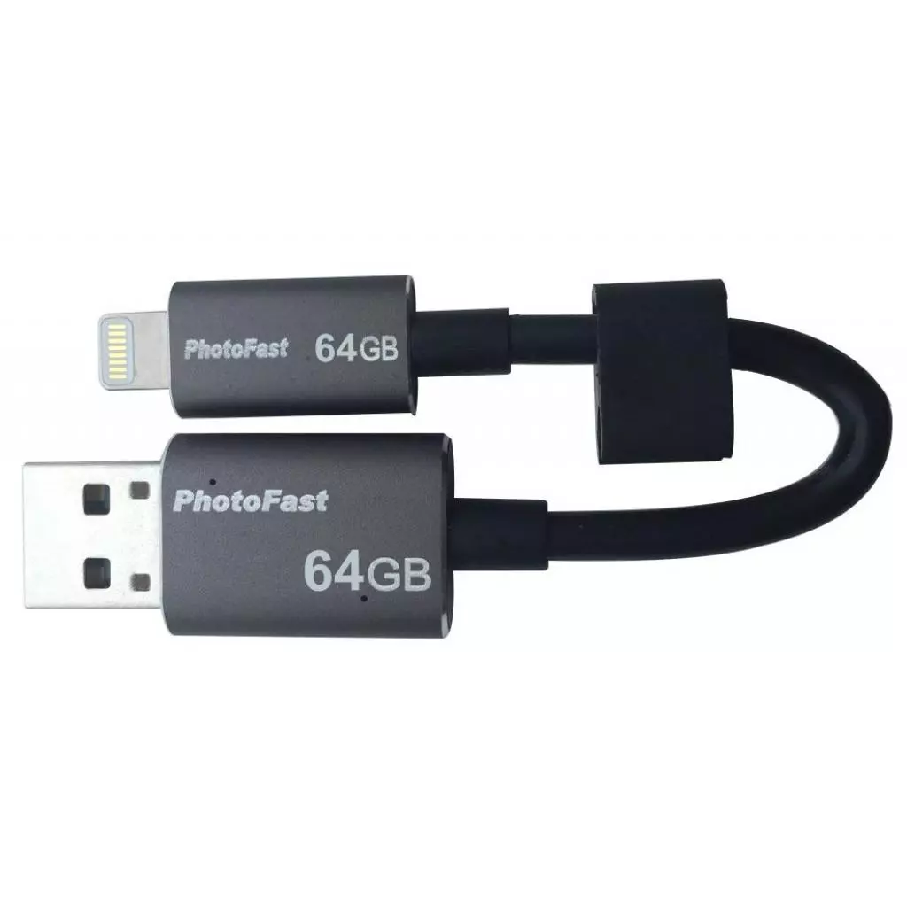 USB флеш накопитель PhotoFast 64GB MemoriesCable Black USB 3.0 - Lightning (CABLEU3-64GB) - 7 USB флеш накопитель PhotoFast 64GB MemoriesCable Black USB 3.0 - Lightning (CABLEU3-64GB) - 7