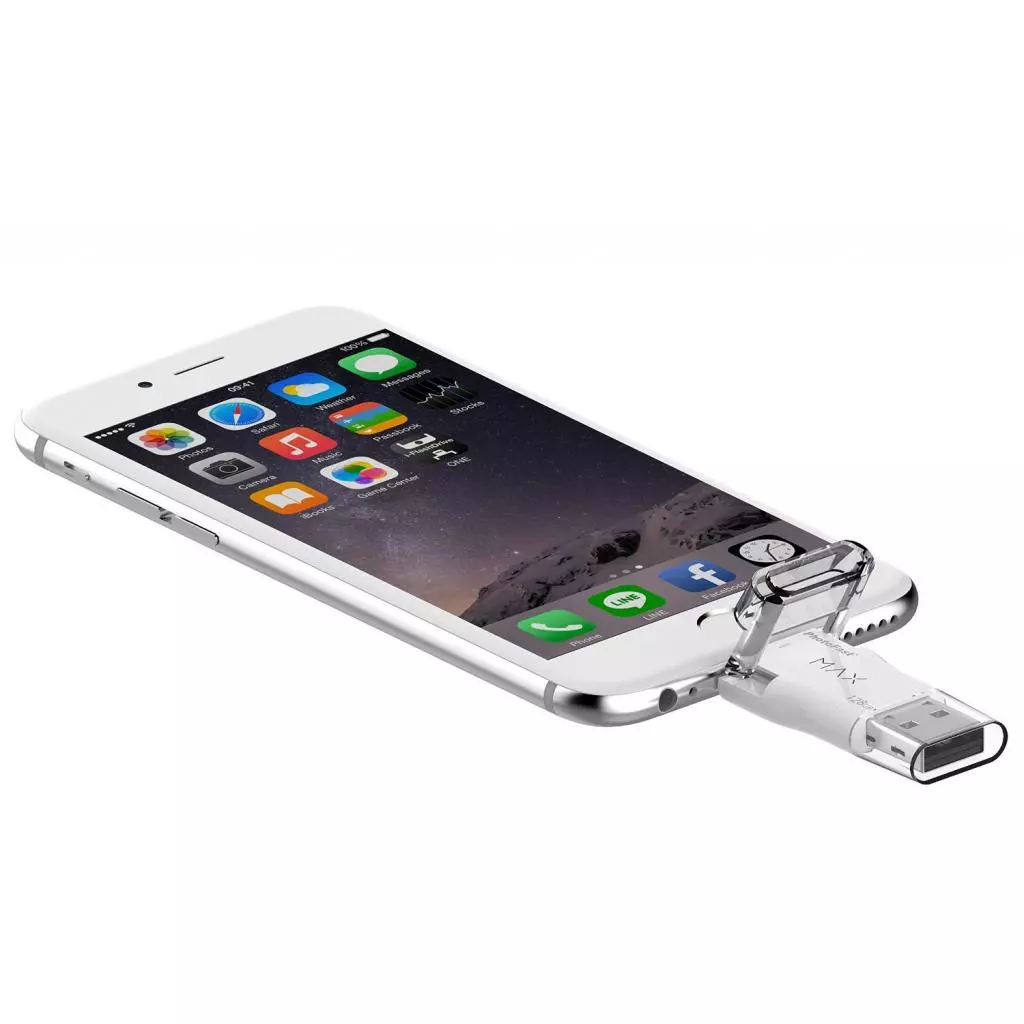 USB флеш накопитель PhotoFast 64GB i-Flashdrive MAX White USB/Lightning (IFDMAX64GB) - 3 USB флеш накопитель PhotoFast 64GB i-Flashdrive MAX White USB/Lightning (IFDMAX64GB) - 3