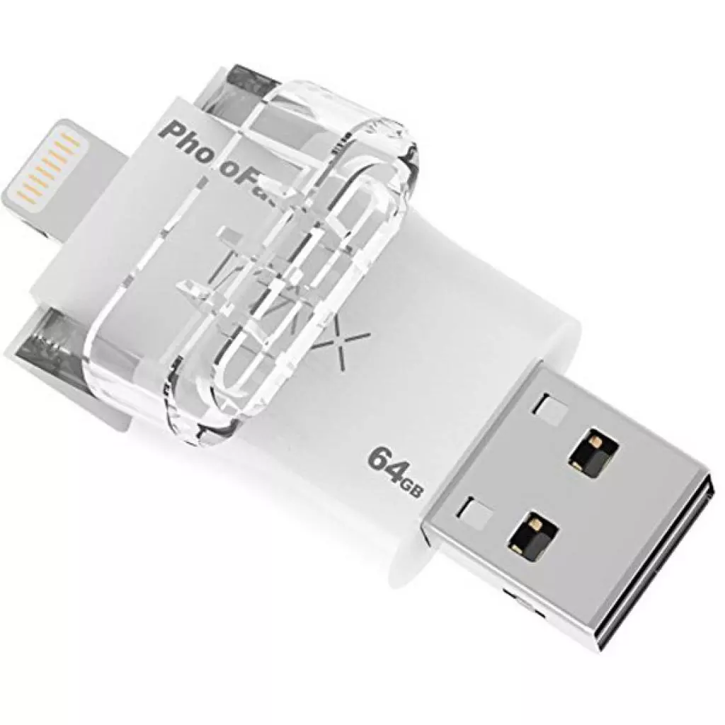 USB флеш накопитель PhotoFast 64GB i-Flashdrive MAX White USB/Lightning (IFDMAX64GB) - 4 USB флеш накопитель PhotoFast 64GB i-Flashdrive MAX White USB/Lightning (IFDMAX64GB) - 4
