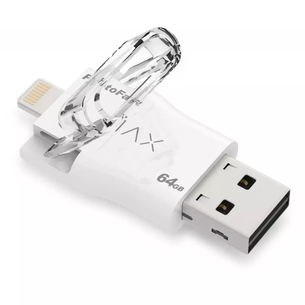 USB флеш накопитель PhotoFast 64GB i-Flashdrive MAX White USB/Lightning (IFDMAX64GB) - 6 USB флеш накопитель PhotoFast 64GB i-Flashdrive MAX White USB/Lightning (IFDMAX64GB) - 6