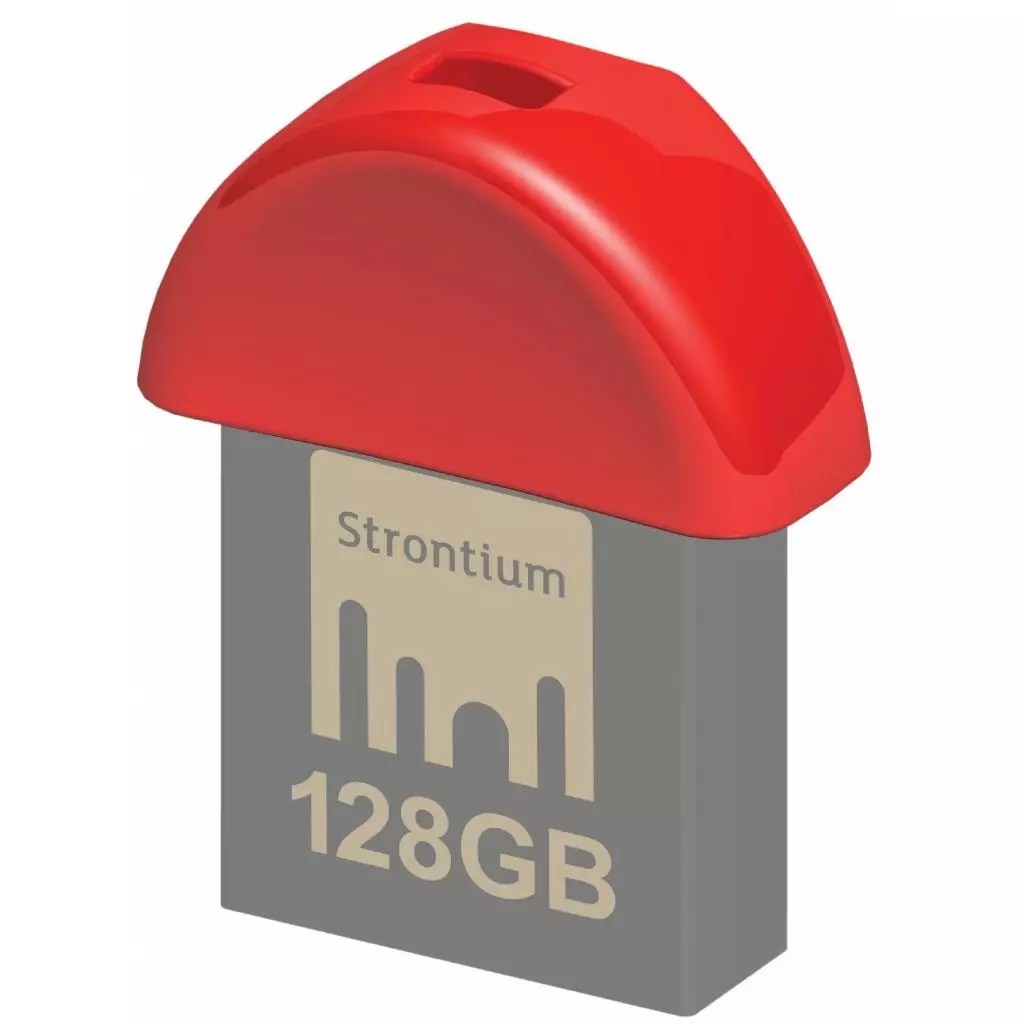 USB флеш накопитель Strontium Flash 128GB NANO RED USB 3.0 (SR128GRDNANOZ) - 1