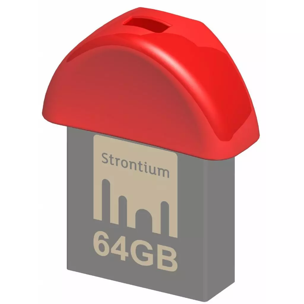 USB флеш накопитель Strontium Flash 64GB NANO RED USB 3.0 (SR64GRDNANOZ) - 1 USB флеш накопитель Strontium Flash 64GB NANO RED USB 3.0 (SR64GRDNANOZ) - 1