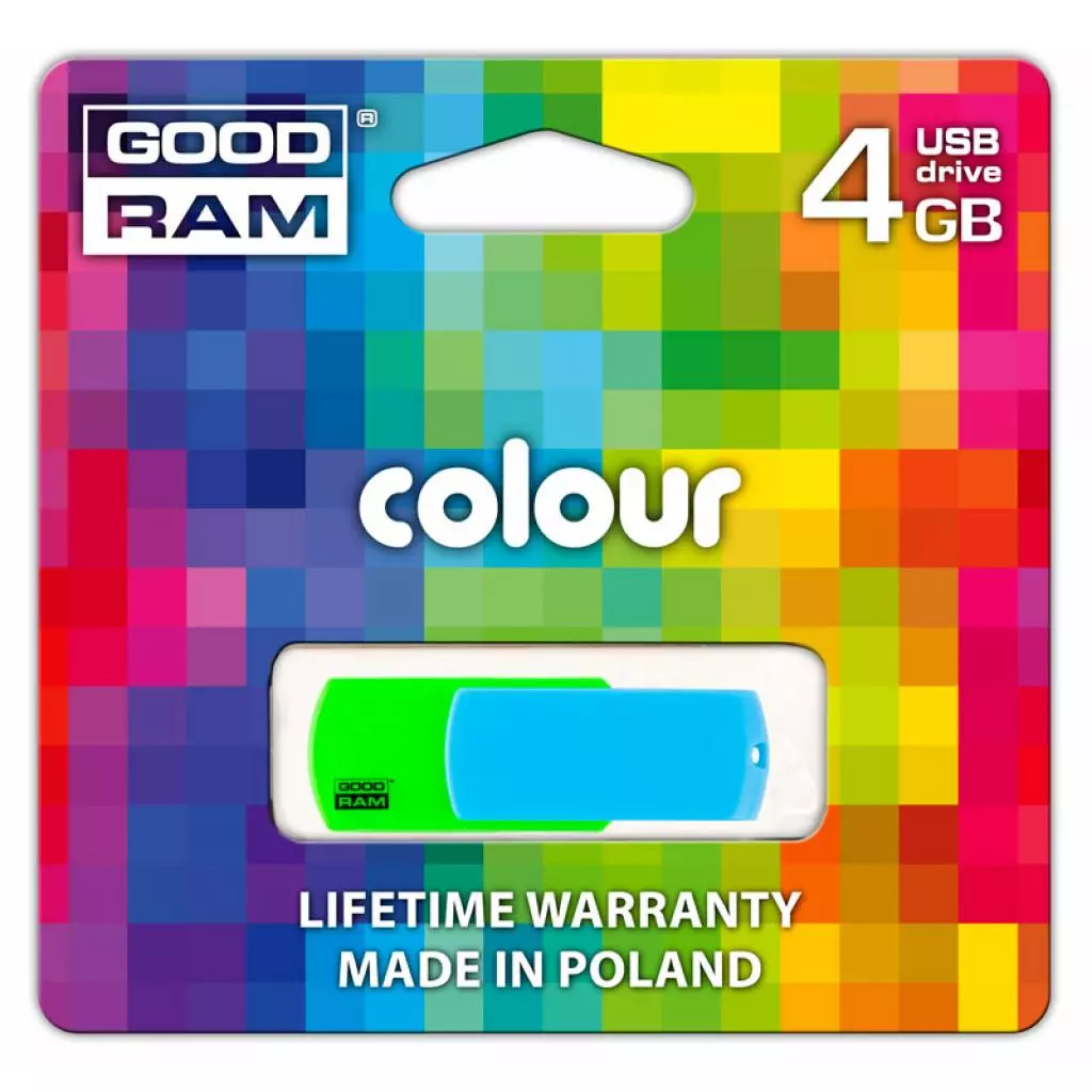 USB флеш накопитель Goodram 4GB Colour USB 2.0 (PD4GH2GRCOMXR9) - 1 USB флеш накопитель Goodram 4GB Colour USB 2.0 (PD4GH2GRCOMXR9) - 1