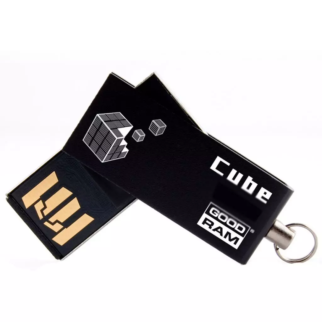 USB флеш накопитель Goodram 4GB Cube Black USB 2.0 (PD4GH2GRCUKR9)