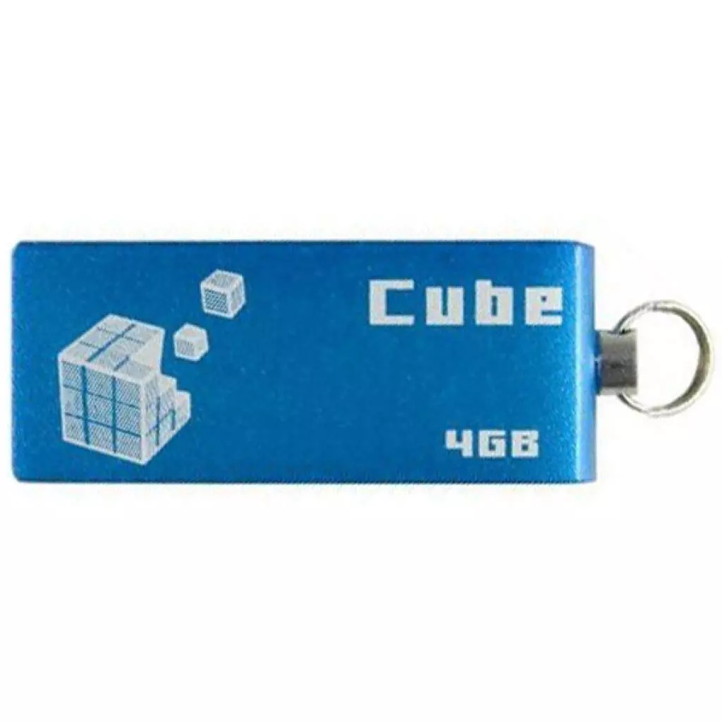 USB флеш накопитель Goodram 4GB Cube Blue USB 2.0 (PD4GH2GRCUBR9)
