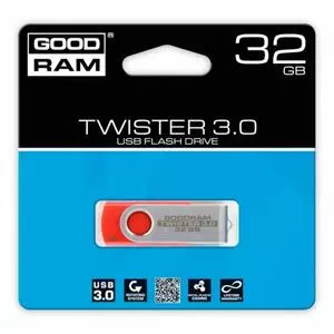 USB флеш накопитель Goodram 32GB Twister Red USB 3.0 (PD32GH3GRTSRR9)