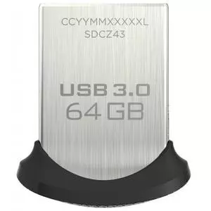 USB флеш накопитель SanDisk 64GB Ultra Fit USB 3.0 (SDCZ43-064G-GAM46)