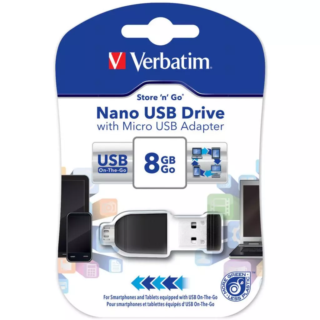 USB флеш накопитель Verbatim 8GB OTG USB 2.0 (49820) - 6 USB флеш накопитель Verbatim 8GB OTG USB 2.0 (49820) - 6