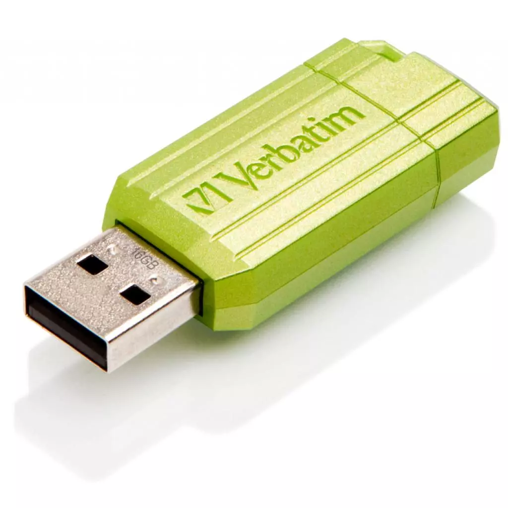 USB флеш накопитель Verbatim 16GB Store 'n' Go PinStripe Green USB 2.0 (49070) - 3 USB флеш накопитель Verbatim 16GB Store 'n' Go PinStripe Green USB 2.0 (49070) - 3
