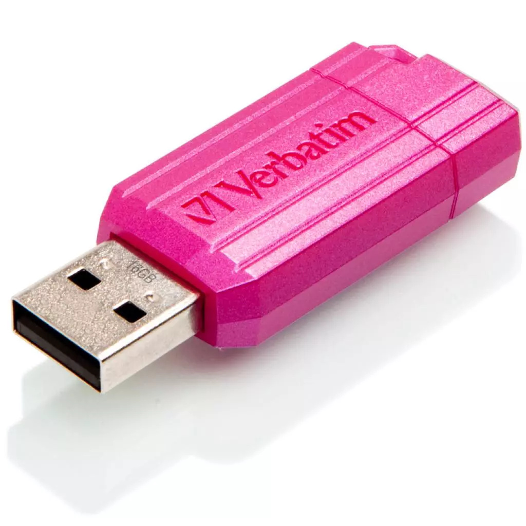 USB флеш накопитель Verbatim 16GB Store 'n' Go PinStripe Pink USB 2.0 (49067) - 3 USB флеш накопитель Verbatim 16GB Store 'n' Go PinStripe Pink USB 2.0 (49067) - 3