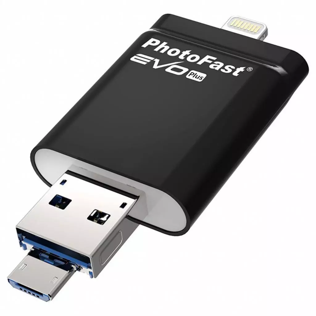 USB флеш накопитель PhotoFast 32GB i-Flashdrive EVO Plus microUSB/Lightning USB 3.0 (EVOPLUS32GB) - 3 USB флеш накопитель PhotoFast 32GB i-Flashdrive EVO Plus microUSB/Lightning USB 3.0 (EVOPLUS32GB) - 3