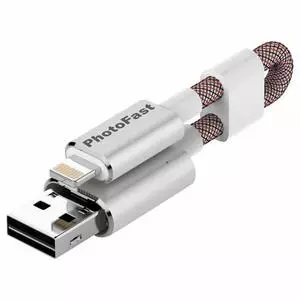 USB флеш накопитель PhotoFast 32GB MemoriesCable GEN3 Silver Lightning USB 2.0 (MCG3U3R32GB)