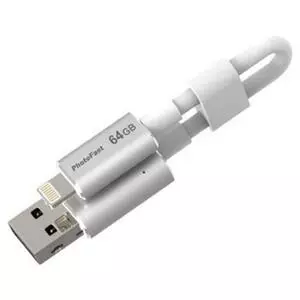 USB флеш накопитель PhotoFast 64GB Photo Backup Cable White Lightning USB 3.0 (PBCU364GB)