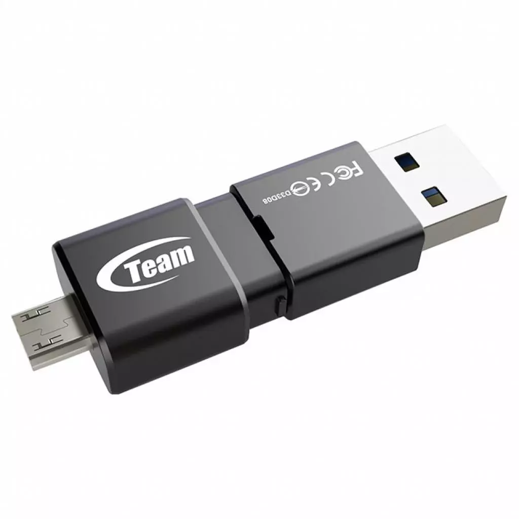 USB флеш накопитель Team 16GB M131 Black USB 2.0 OTG (TM13116GB01) - 2 USB флеш накопитель Team 16GB M131 Black USB 2.0 OTG (TM13116GB01) - 2