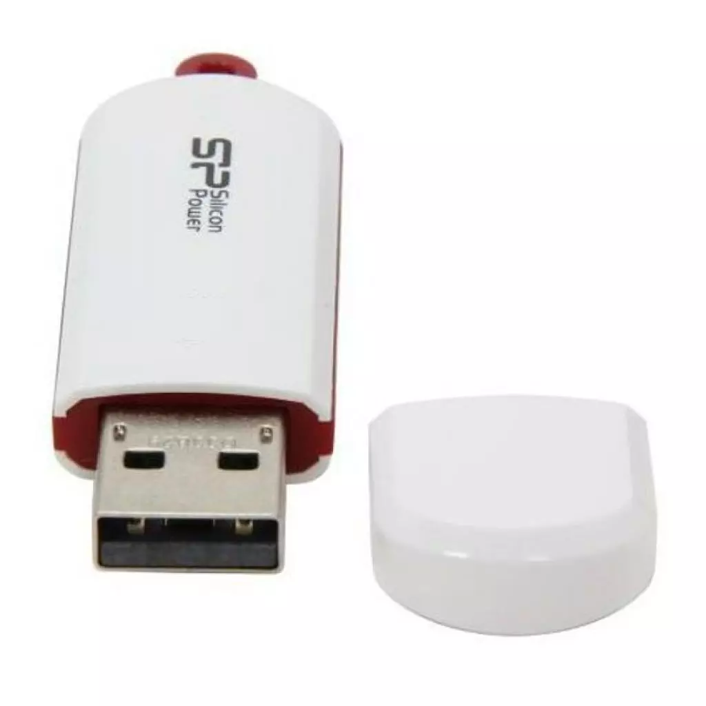 USB флеш накопитель Silicon Power 16GB LuxMini 320 White USB 2.0 (SP016GBUF2320N1W) - 4 USB флеш накопитель Silicon Power 16GB LuxMini 320 White USB 2.0 (SP016GBUF2320N1W) - 4