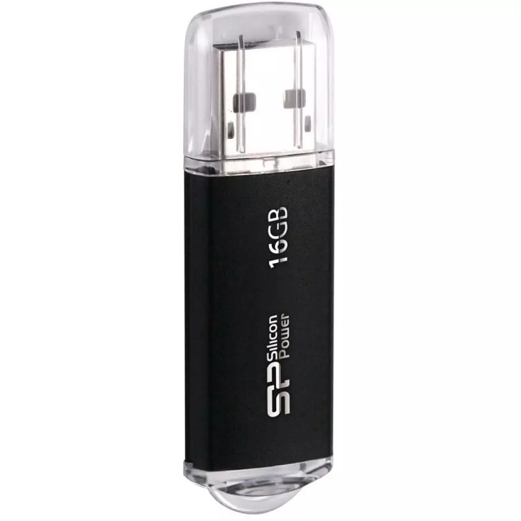 USB флеш накопитель Silicon Power 16GB Ultima II I-Series Black USB 2.0 (SP016GBUF2M01N1K) - 1