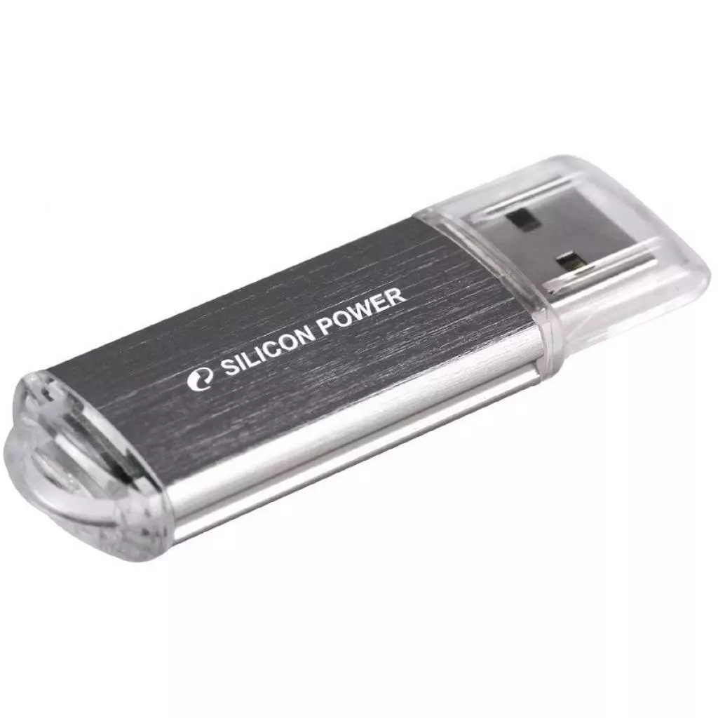 USB флеш накопитель Silicon Power 16GB Ultima II I-Series Silver USB 2.0 (SP016GBUF2M01N1S) - 2