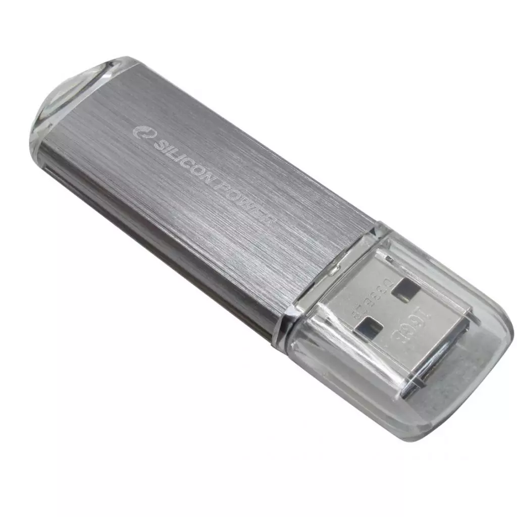USB флеш накопитель Silicon Power 16GB Ultima II I-Series Silver USB 2.0 (SP016GBUF2M01N1S) - 3