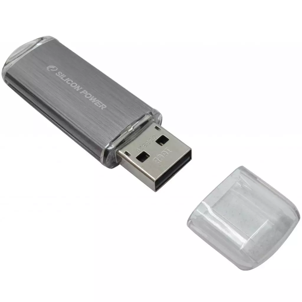 USB флеш накопитель Silicon Power 16GB Ultima II I-Series Silver USB 2.0 (SP016GBUF2M01N1S) - 4
