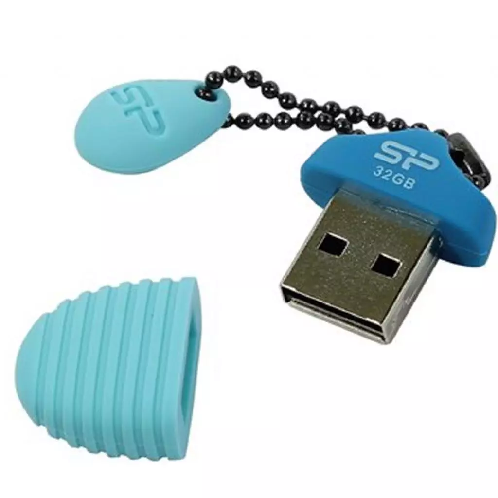 USB флеш накопитель Silicon Power 32GB Touch T30 Blue USB 2.0 (SP032GBUF2T30V1B) - 2 USB флеш накопитель Silicon Power 32GB Touch T30 Blue USB 2.0 (SP032GBUF2T30V1B) - 2