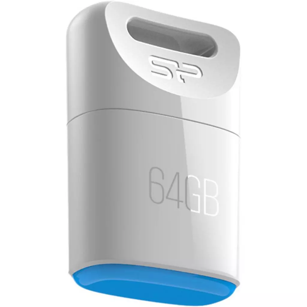 USB флеш накопитель Silicon Power 64GB Touch T06 White USB 2.0 (SP064GBUF2T06V1W) - 1