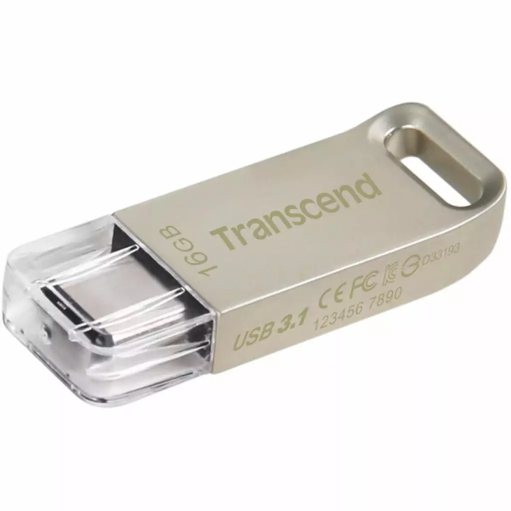 USB флеш накопитель Transcend 16GB JetFlash 850 Metal USB 3.1 Type-C (TS16GJF850S) - 2 USB флеш накопитель Transcend 16GB JetFlash 850 Metal USB 3.1 Type-C (TS16GJF850S) - 2