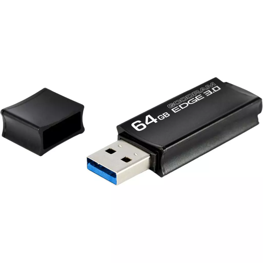 USB флеш накопитель Goodram 64GB UEG3 Edge Black USB 3.0 (UEG3-0640K0R11) - 3 USB флеш накопитель Goodram 64GB UEG3 Edge Black USB 3.0 (UEG3-0640K0R11) - 3