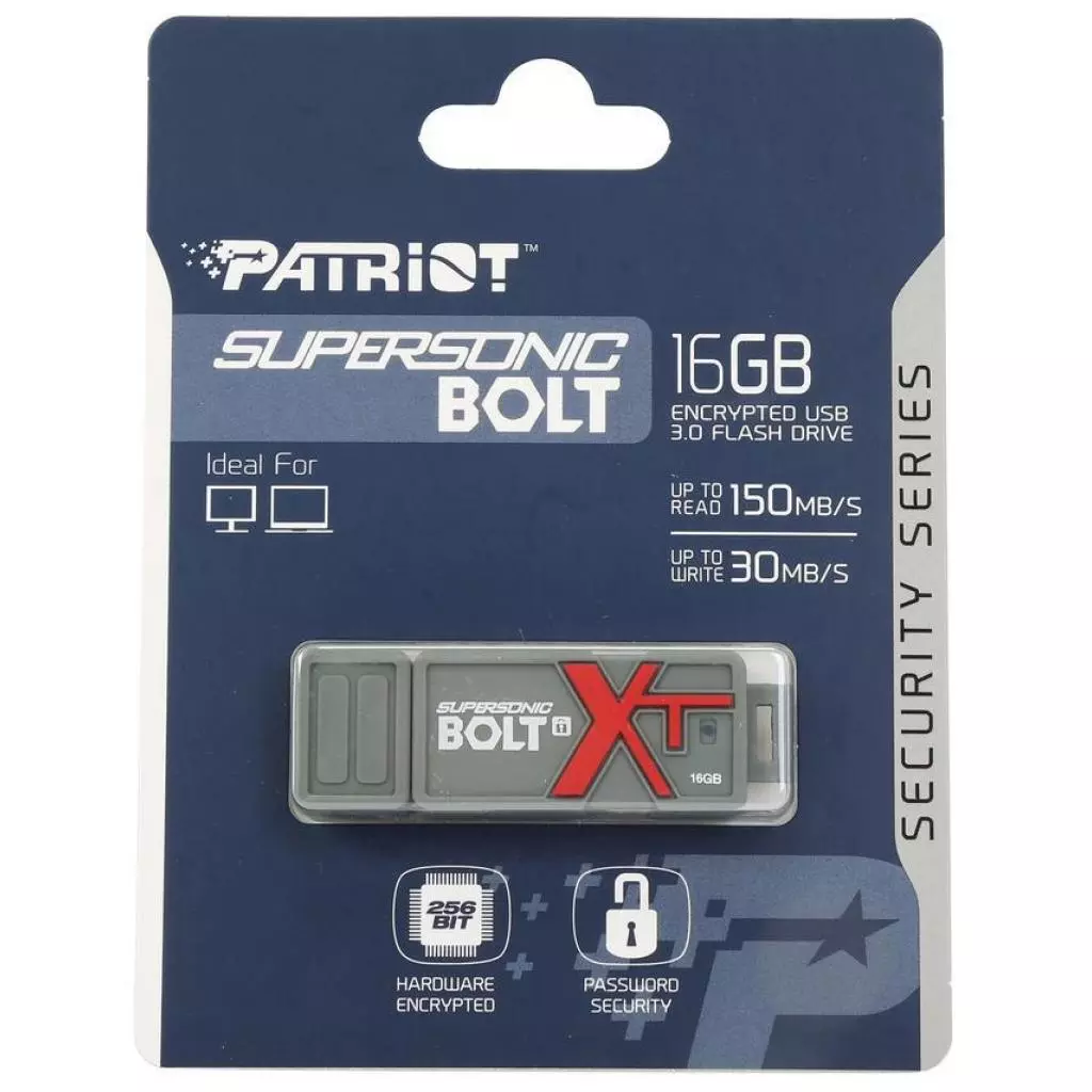 USB флеш накопитель Patriot 16GB Supersonic Bolt USB 3.1 (PEF16GSBTUSB) - 5 USB флеш накопитель Patriot 16GB Supersonic Bolt USB 3.1 (PEF16GSBTUSB) - 5