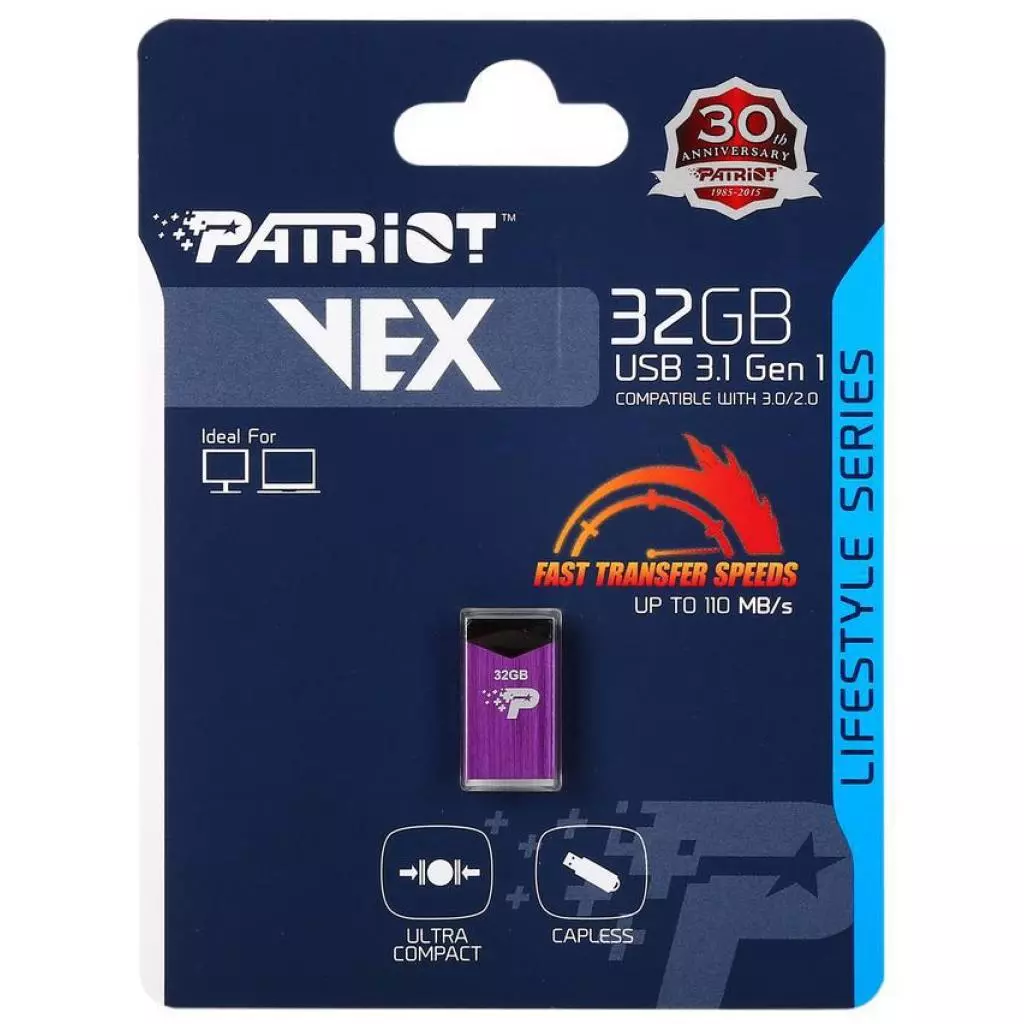 USB флеш накопитель Patriot 32GB Vex USB 3.1 (PSF32GVEX3USB) - 4