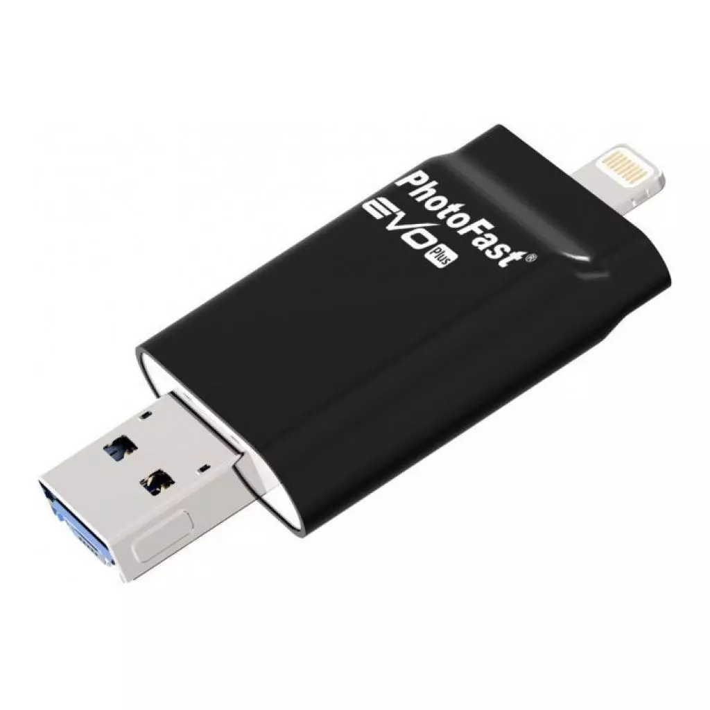 USB флеш накопитель PhotoFast 128GB i-Flashdrive EVO Plus USB3.0-microUSB/Lightning (EVOPLUS128GBU3) - 1 USB флеш накопитель PhotoFast 128GB i-Flashdrive EVO Plus USB3.0-microUSB/Lightning (EVOPLUS128GBU3) - 1
