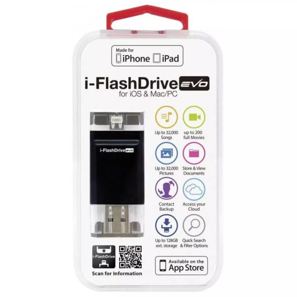 USB флеш накопитель PhotoFast 128GB i-Flashdrive EVO Plus USB3.0-microUSB/Lightning (EVOPLUS128GBU3) - 4 USB флеш накопитель PhotoFast 128GB i-Flashdrive EVO Plus USB3.0-microUSB/Lightning (EVOPLUS128GBU3) - 4