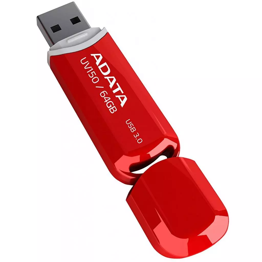 USB флеш накопитель ADATA 64GB UV150 Red USB 3.0 (AUV150-64G-RRD) - 2 USB флеш накопитель ADATA 64GB UV150 Red USB 3.0 (AUV150-64G-RRD) - 2