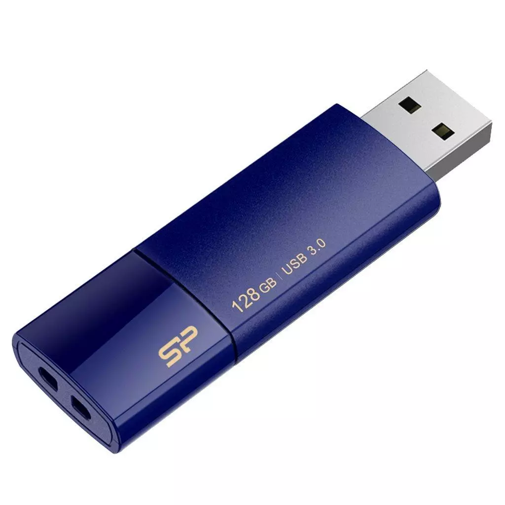 USB флеш накопитель Silicon Power 128GB Blaze B05 Blue USB 3.0 (SP128GBUF3B05V1D) - 4