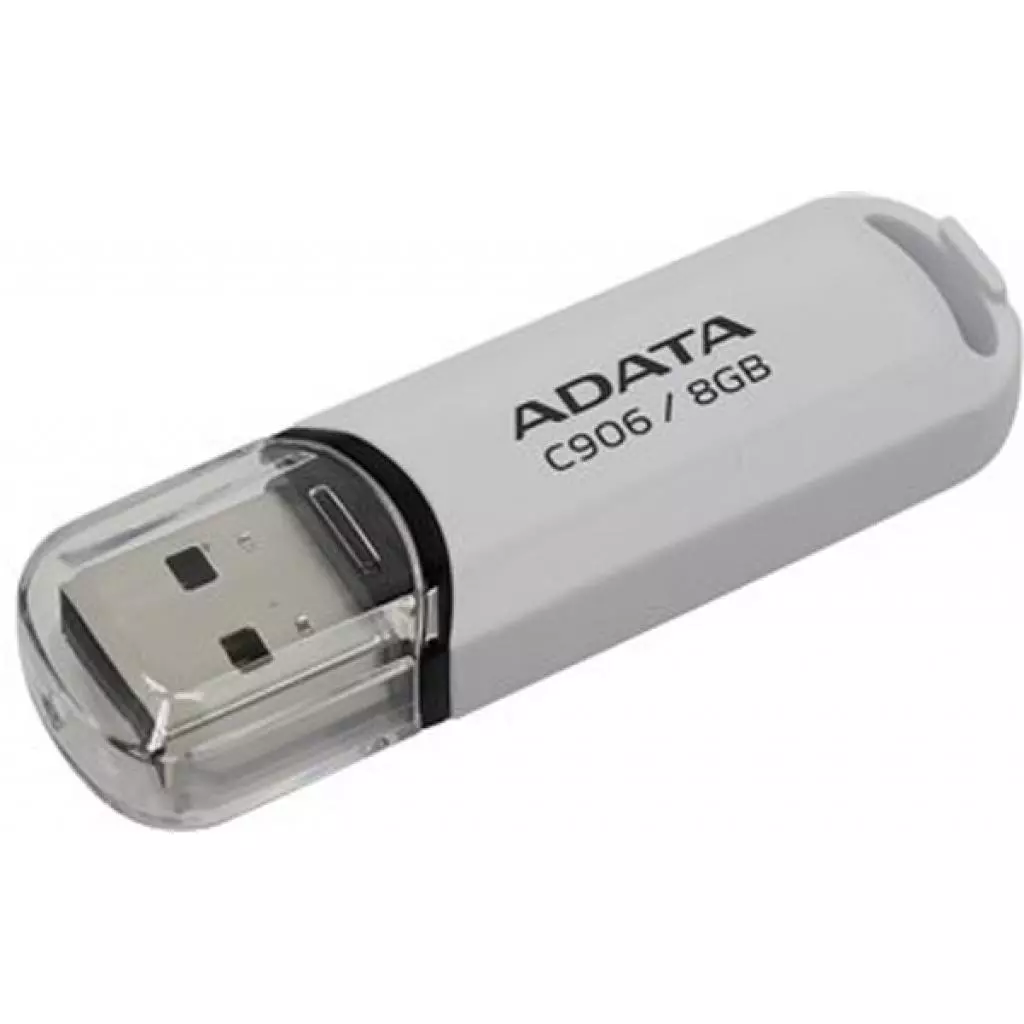 USB флеш накопитель ADATA 8GB C906 White USB 2.0 (AC906-8G-RWH) - 1 USB флеш накопитель ADATA 8GB C906 White USB 2.0 (AC906-8G-RWH) - 1