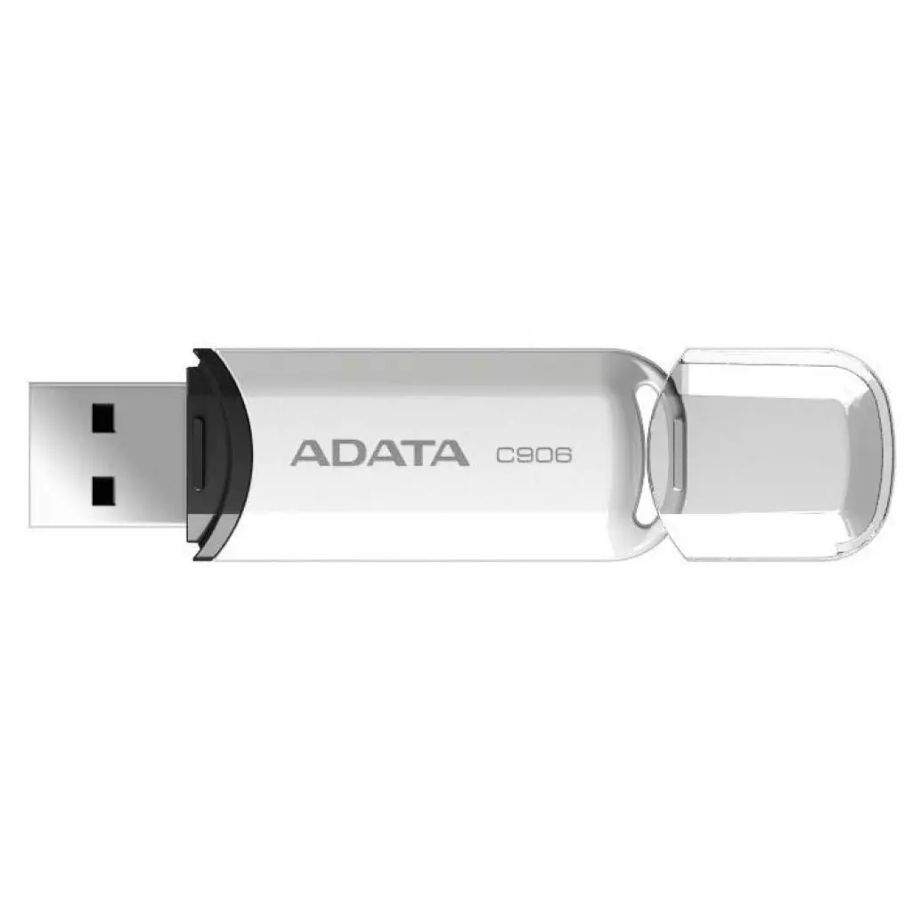 USB флеш накопитель ADATA 8GB C906 White USB 2.0 (AC906-8G-RWH) - 3 USB флеш накопитель ADATA 8GB C906 White USB 2.0 (AC906-8G-RWH) - 3