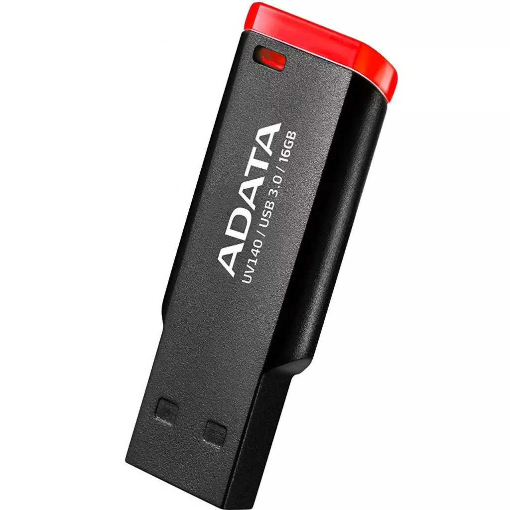 USB флеш накопитель ADATA 16GB UV140 Black+Red USB 3.0 (AUV140-16G-RKD) - 1