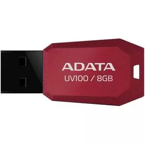 USB флеш накопитель ADATA 8GB DashDrive UV100 Red USB 2.0 (AUV100-8G-RRD)