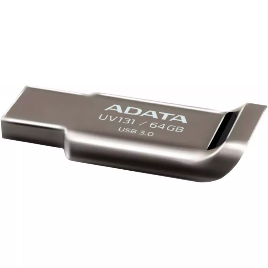 USB флеш накопитель ADATA 64GB UV131 Metallic USB 3.0 (AUV131-64G-RGY) - 3 USB флеш накопитель ADATA 64GB UV131 Metallic USB 3.0 (AUV131-64G-RGY) - 3